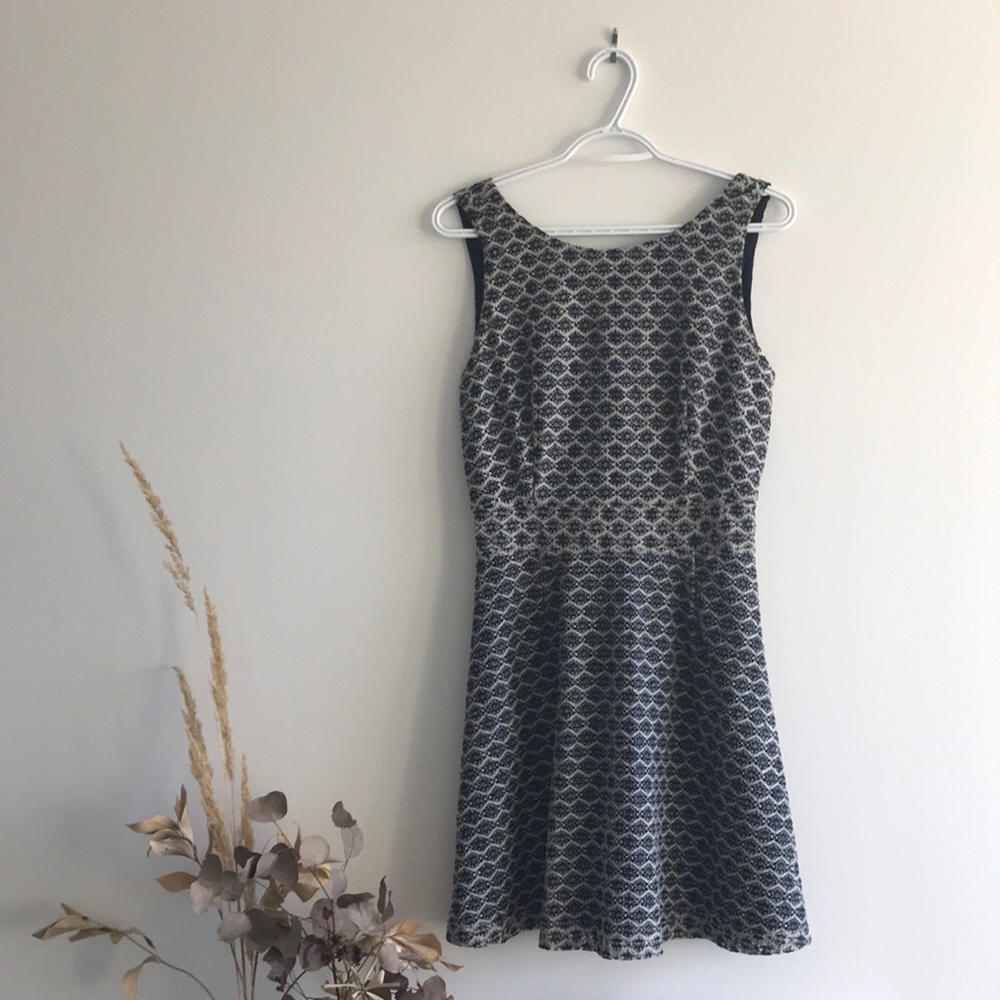Patterned A-Line Dress
